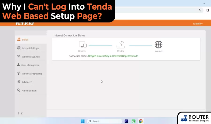 Why I Can't Log Into Tenda Web Based Setup Page?